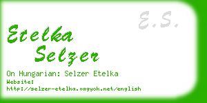 etelka selzer business card